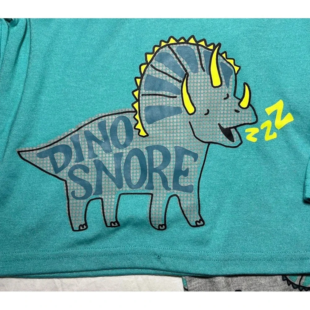 Carter's‎ Just One You Toddler Boy 2T Dinosaur 3pc Pajama Set Gray Green NWT